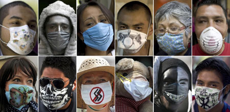 Masks in global fashion amid swine flu